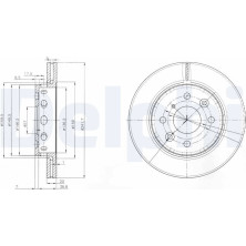 Delphi | Bremsscheibe | BG3074