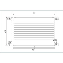 Valeo | Kondensator, Klimaanlage | 822609