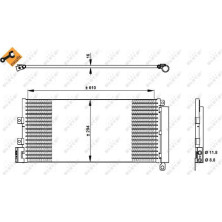 NRF | Kondensator, Klimaanlage | 350332