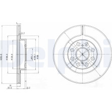 Delphi | Bremsscheibe | BG3825