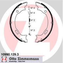 Zimmermann | Bremsbackensatz, Feststellbremse | 10990.129.3