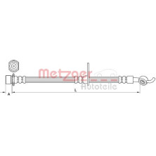 Metzger | Bremsschlauch | 4110986