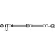 Metzger | Bremsschlauch | 4110524