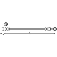 Metzger | Bremsschlauch | 4110829