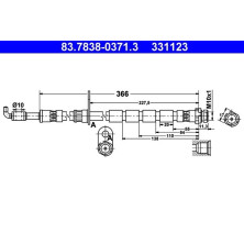 ATE | Bremsschlauch | 83.7838-0371.3