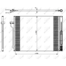 NRF | Kondensator, Klimaanlage | 350325