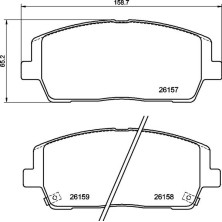 Brembo | Bremsbelagsatz, Scheibenbremse | P 30 116