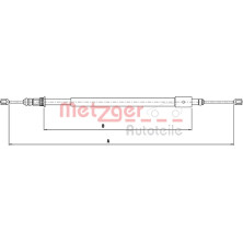 Metzger | Seilzug, Feststellbremse | 10.4577