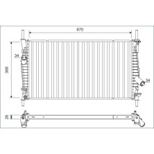 Valeo | Kühler, Motorkühlung | 701165