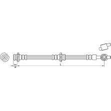 Metzger | Bremsschlauch | 4110384