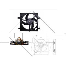 NRF | Lüfter, Motorkühlung | 47259