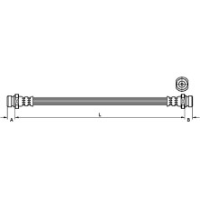 Metzger | Bremsschlauch | 4110544