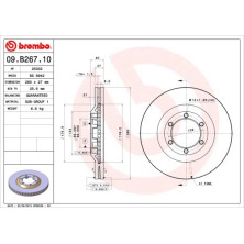 Brembo | Bremsscheibe | 09.B267.10