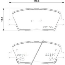 Brembo | Bremsbelagsatz, Scheibenbremse | P 30 105