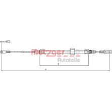 Metzger | Seilzug, Feststellbremse | 10.9882