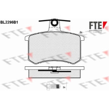 FTE | Bremsbelagsatz, Scheibenbremse | 9010699