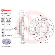 Brembo | Bremsscheibe | 09.B842.41