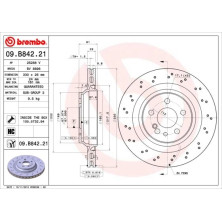 Brembo | Bremsscheibe | 09.B842.21