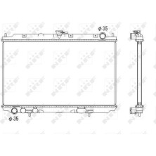 NRF | Kühler, Motorkühlung | 53438