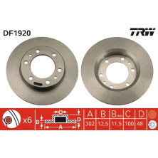 TRW | Bremsscheibe | DF1920