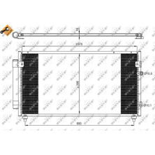 NRF | Kondensator, Klimaanlage | 350072
