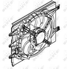 NRF | Lüfter, Motorkühlung | 47595