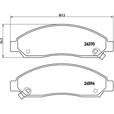 Brembo | Bremsbelagsatz, Scheibenbremse | P 34 005