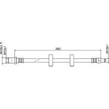 Metzger | Bremsschlauch | 4111487