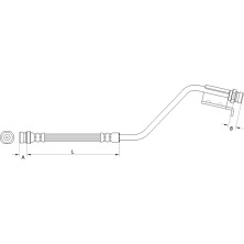 Metzger | Bremsschlauch | 4110825