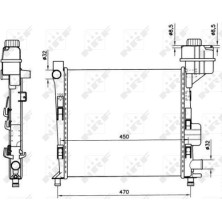 NRF | Kühler, Motorkühlung | 58252