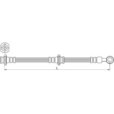 Metzger | Bremsschlauch | 4110639