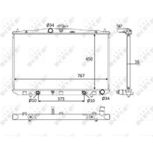 NRF | Kühler, Motorkühlung | 58610