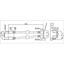 Metzger | Bremsschlauch | 4111558