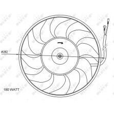NRF | Lüfter, Motorkühlung | 47071