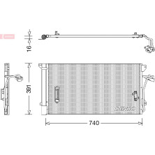 Denso | Kondensator, Klimaanlage | DCN02027