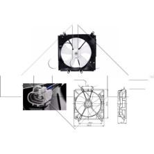 NRF | Lüfter, Motorkühlung | 47016