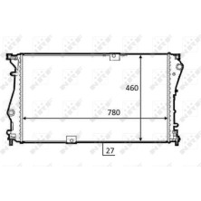 NRF | Kühler, Motorkühlung | 58498