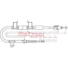 Metzger | Seilzug, Feststellbremse | 17.6053