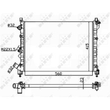 NRF | Kühler, Motorkühlung | 58943A