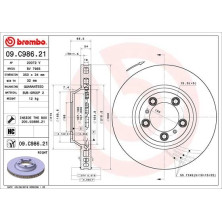 Brembo | Bremsscheibe | 09.C986.21