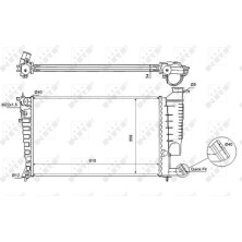 NRF | Kühler, Motorkühlung | 54715