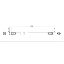 Metzger | Bremsschlauch | 4111544