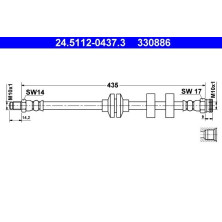 ATE | Bremsschlauch | 24.5112-0437.3