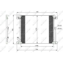 NRF | Kondensator, Klimaanlage | 350099