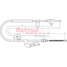 Metzger | Seilzug, Feststellbremse | 10.4511