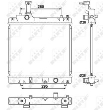 NRF | Kühler, Motorkühlung | 53078
