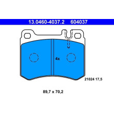 ATE | Bremsbelagsatz, Scheibenbremse | 13.0460-4037.2