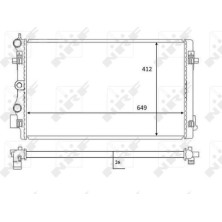 NRF | Kühler, Motorkühlung | 59056