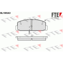 FTE | Bremsbelagsatz, Scheibenbremse | 9010494