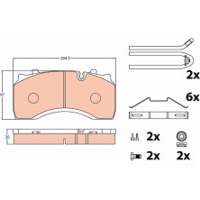 TRW | Bremsbelagsatz, Scheibenbremse | GDB5084
